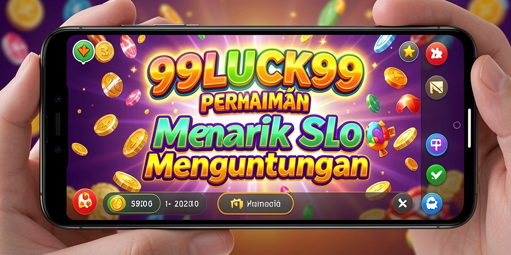 Screenshot gameplay Slot 99LUCK99 yang menarik dan berwarna-warni.
