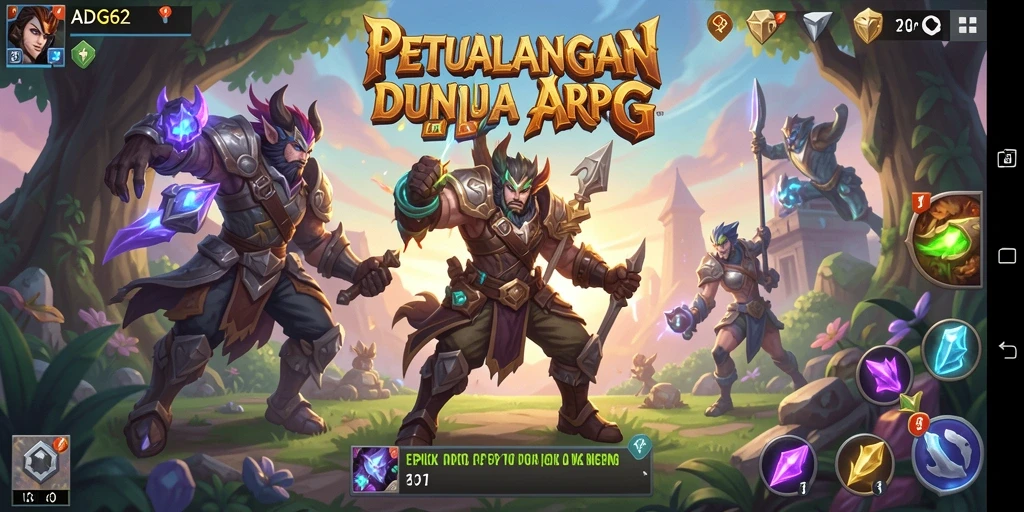 Screenshot ADG62 menampilkan petualangan epik di dunia ARPG.