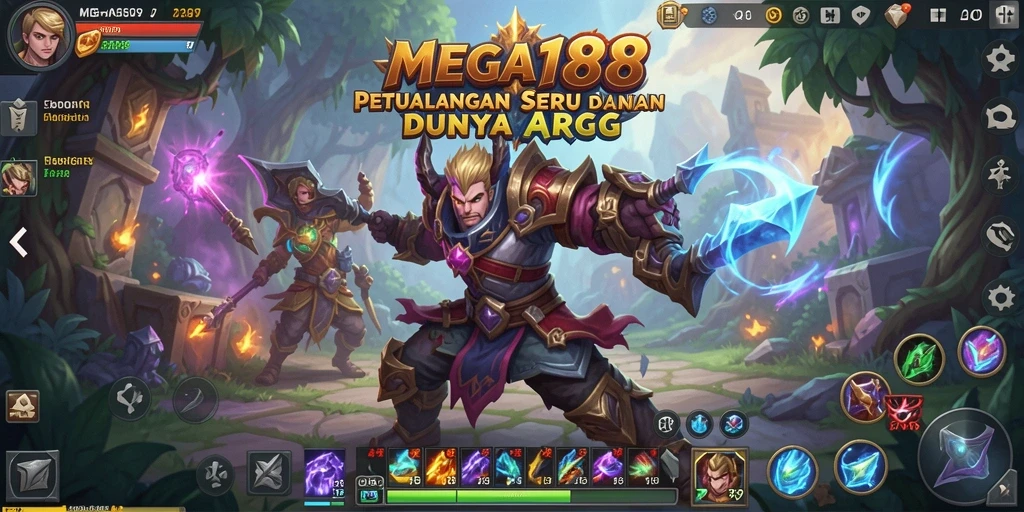 Menggambarkan petualangan epik dalam gameplay ARPG.