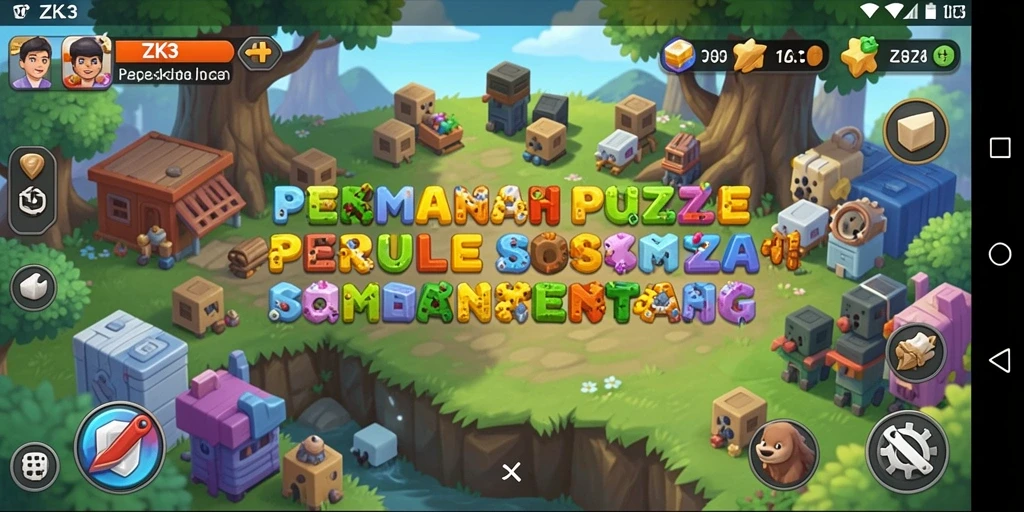 Tampilan gameplay seru dalam permainan puzzle ZK3 yang memikat.