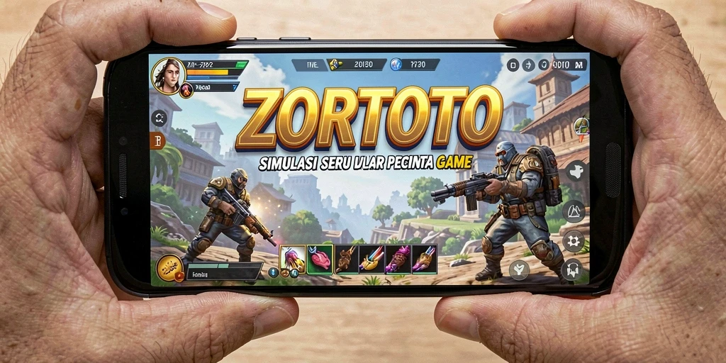 Screenshot ZORTOTO menunjukkan gameplay simulation yang mendebarkan.